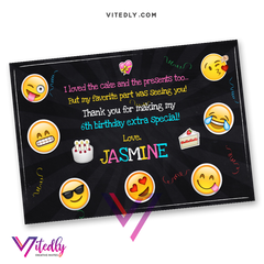 Emoji Thank you card