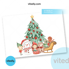 Family Christmas Card , Family Christmas Card with Photo, Christmas Card