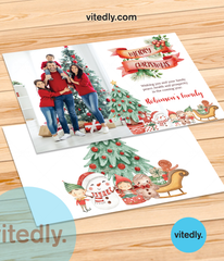 Family Christmas Card , Family Christmas Card with Photo, Christmas Card
