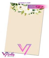 Floral Elegant First Communion back design