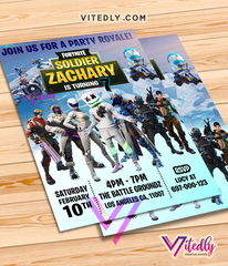 DJ Marshmello Invitation, Fortnite Invitation