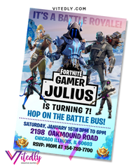 Fortnite Birthday Invitation Season 7