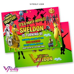 Fortnite Invitations, DJ Marshmello Invitations