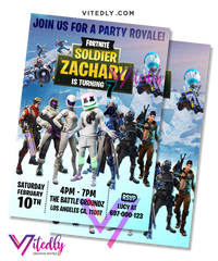 Fortnite Invitation, DJ Marshmello Invitation