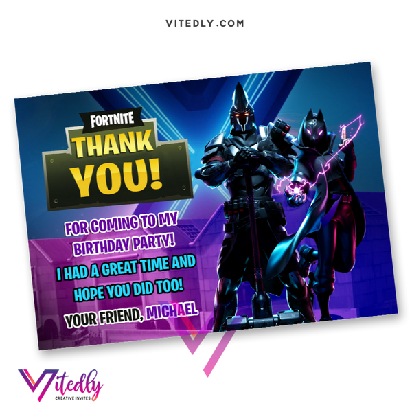 Fortnite Invitation Season 10 with FREE Thank you card! – Vitedly fortnite-invitation-season-10-with-free-thank-you-card-vitedly