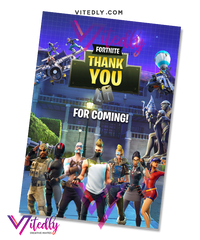 Fortnite Thank you card
