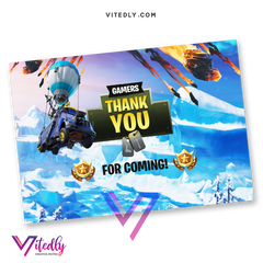 Fortnite Thank you card