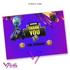 Fortnite Thank you card