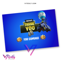 Fortnite Thank you card