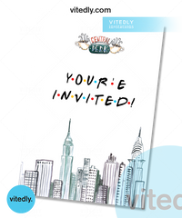 Friends Birthday Invitation back design