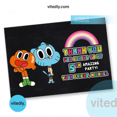 Gumball Thank you card