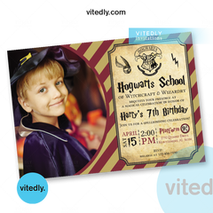 Harry Potter Birthday Invitation | Harry Potter Invitation