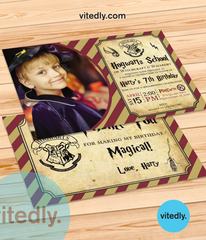 Harry Potter Birthday Invitation | Harry Potter Invitation
