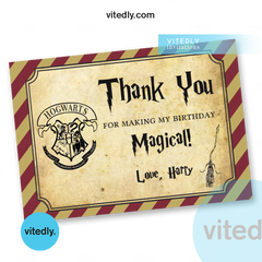 Harry Potter Birthday Invitation | Harry Potter Invitation