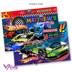 Hot Wheels Invitation