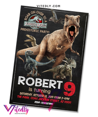 Jurassic World Birthday Invitation
