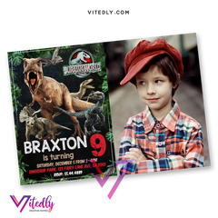 Jurassic World Birthday Invitation