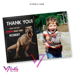 Jurassic World Thank you card