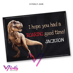 Jurassic World Thank you card