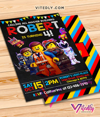 Lego Birthday Invitation