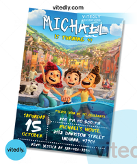 Luca Invitation, Luca Birthday Invitation, Luca birthday party digital card