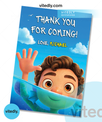 Luca Birthday Thank you card