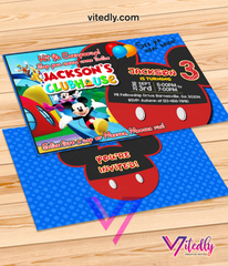 Mickey Mouse Invitation, Mickey Mouse Birthday Invitation