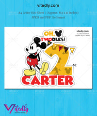 Mickey Mouse Cake Topper, Mickey Mouse Cake Centerpiece, Mickey Mouse Topper