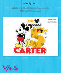 Mickey Mouse Cake Topper, Mickey Mouse Cake Centerpiece, Mickey Mouse Topper