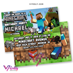 Minecraft Invitations