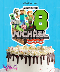 Minecraft Cake Topper