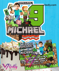 Minecraft Cake Topper