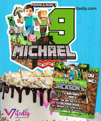 Minecraft Cake Topper