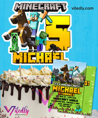 Minecraft Cake Topper