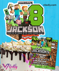 Minecraft Cake Topper