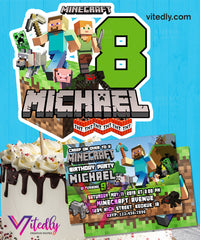 Minecraft Cake Topper