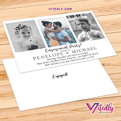 Minimalist Engagement Party Invitation