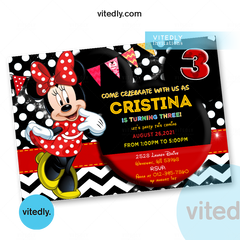 Minnie Mouse Birthday Invite