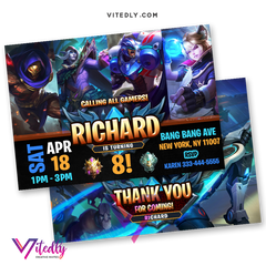 Mobile Legends Birthday Invitation