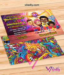 Motown Magic Invitation, Motown Magic Birthday Invitation