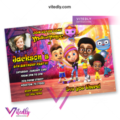 Motown Magic Invitation, Motown Magic Birthday Invitation