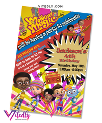 Motown Magic Birthday Invitation