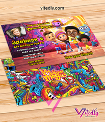 Motown Magic Invitation, Motown Magic Birthday Invitation