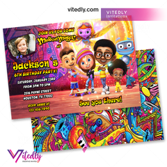 Motown Magic Invitation, Motown Magic Birthday Invitation