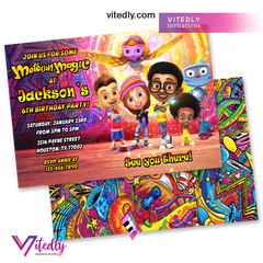 Motown Magic Invitation, Motown Magic Birthday Invitation