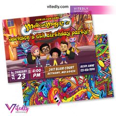 Motown Magic Birthday Invitation, Motown Magic Invitation