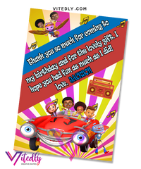 Motown Magic Thank you card