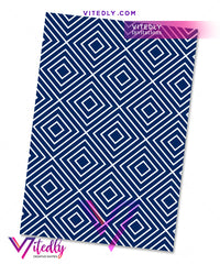 Elegant Navy Blue Bar Mitzvah back design