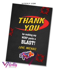 Nerf Wars Invitation