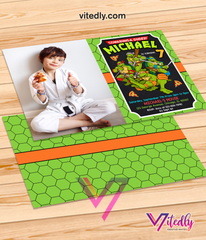 Ninja Turtles Invitation with Photo